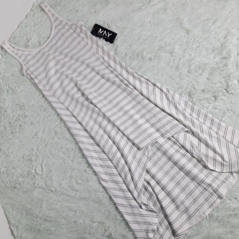 Marc new york andrew marc striped long maxi dress